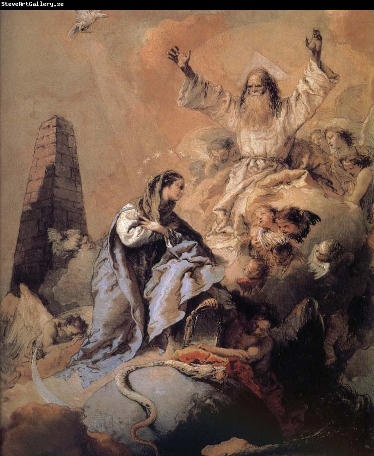 Giovanni Battista Tiepolo Sense of the story of the Holy Spirit and progesterone